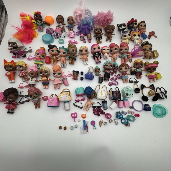 LOL Surprise Dolls Huge Lot – 2.10 lb Figures, Pets, Accessories – Mixed Series - Picture 2 of 13